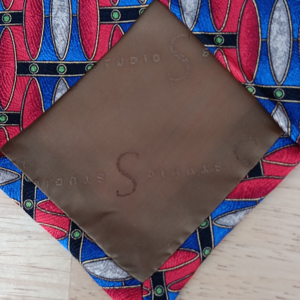 Robert Talbott Studio Red And Blue Patterned *Pri… - image 4